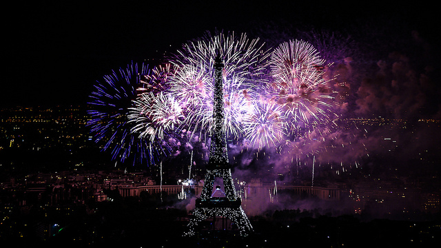 geux d’artifice Tour Eiffel 14 juillet